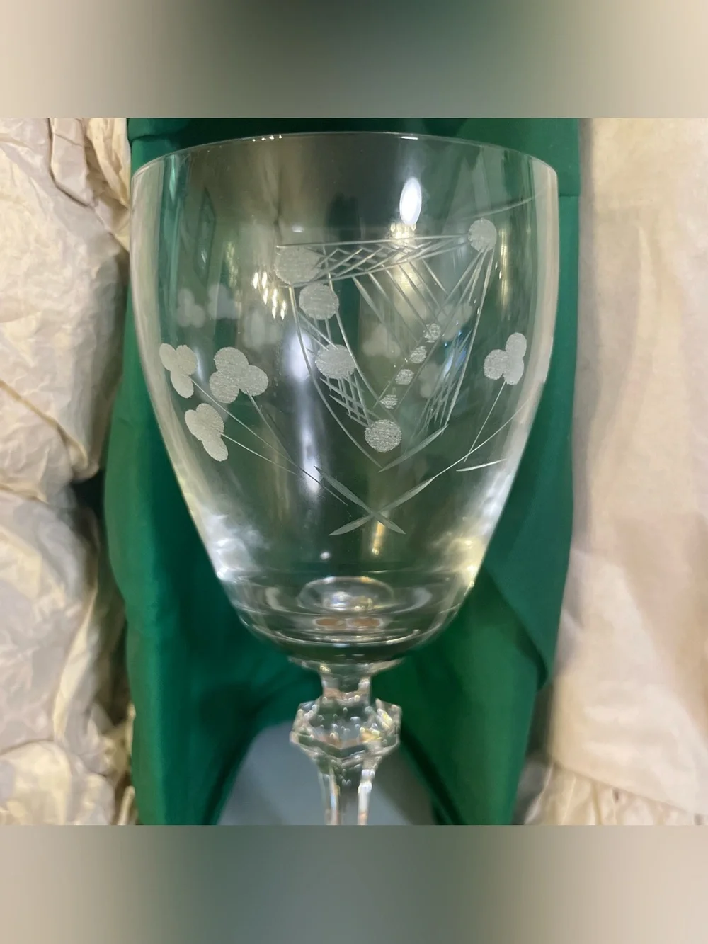 NEW Duiske Irish Handcut Glass “Aine” Goblets